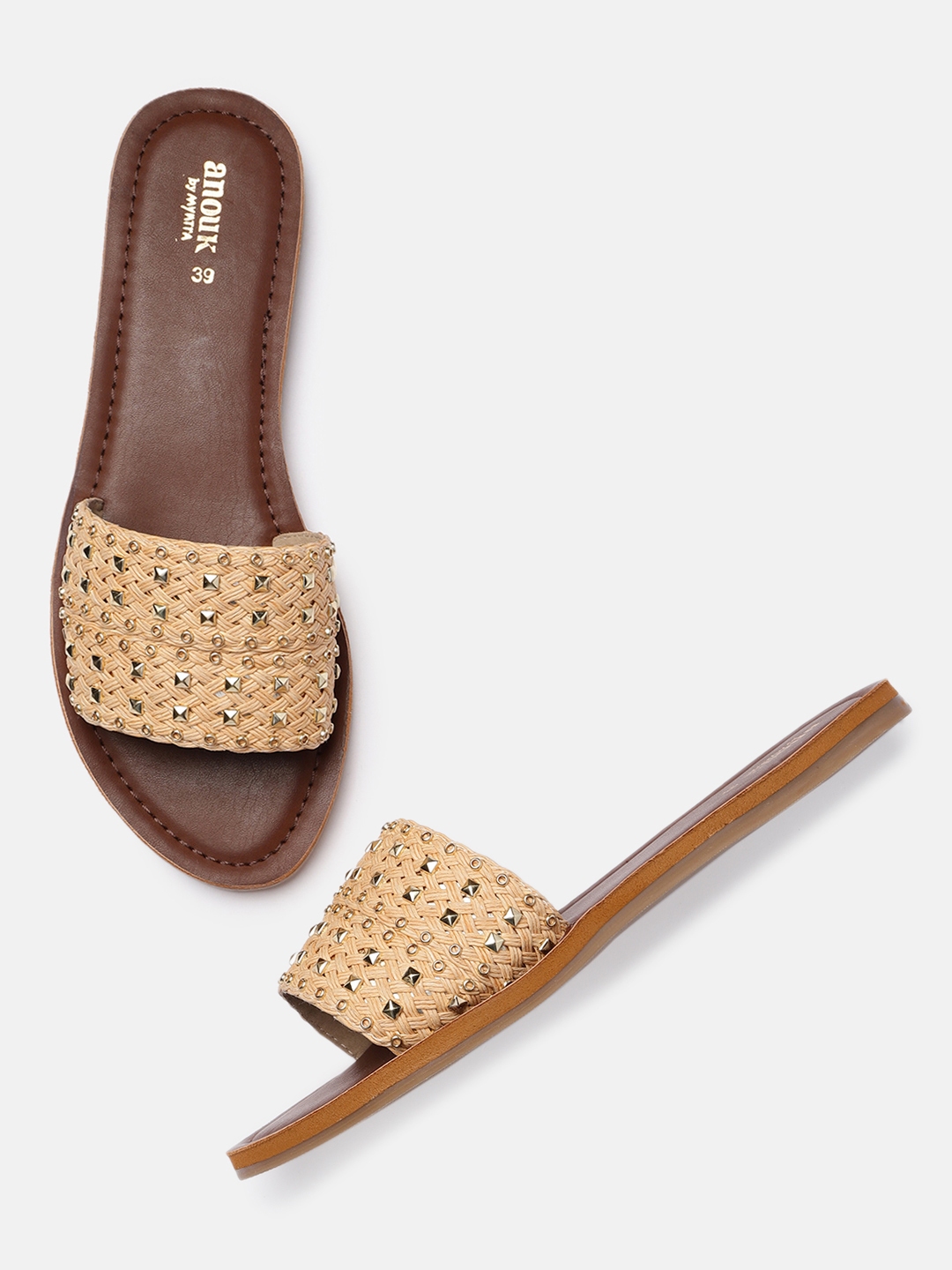 anouk open toe flats