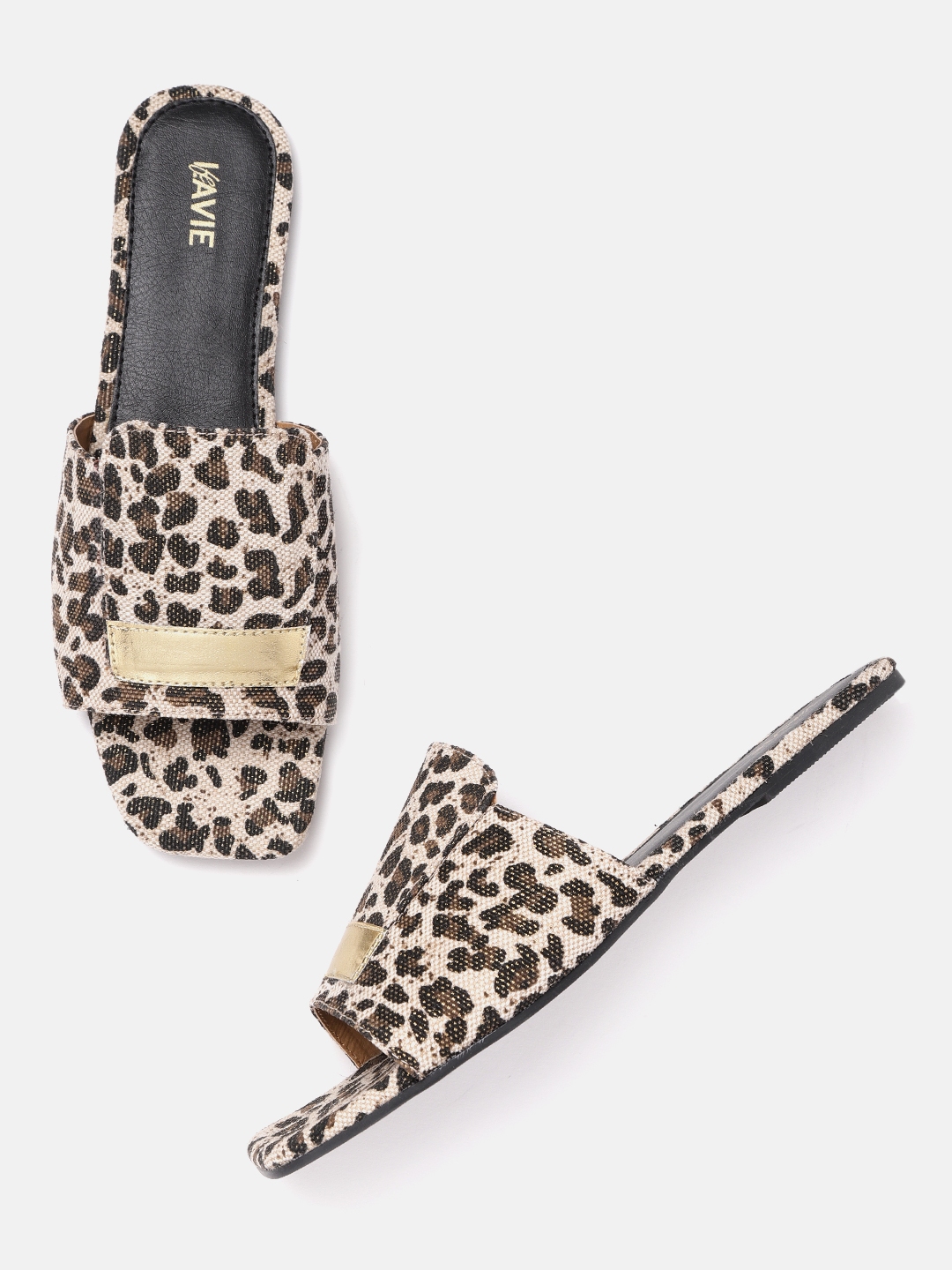 leopard print mule flats