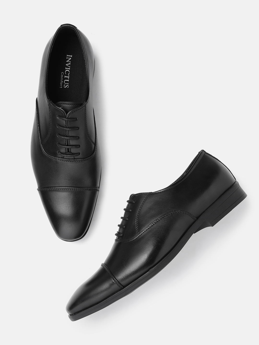 invictus black formal shoes