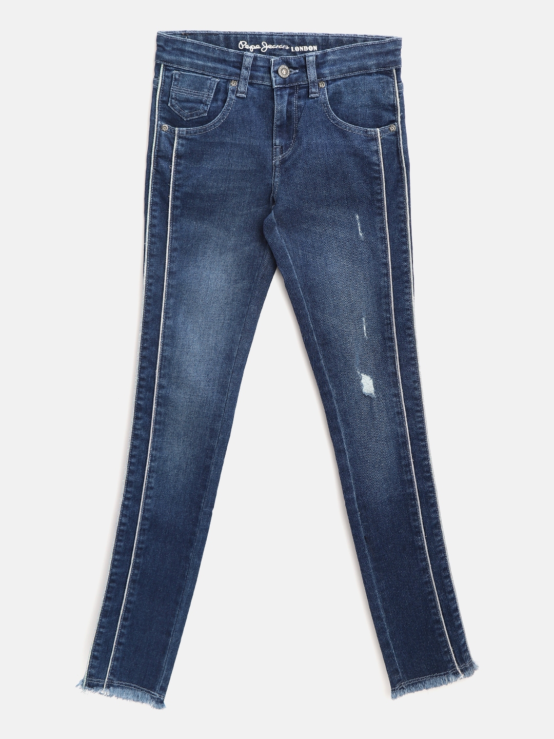 navy blue jeans women's
