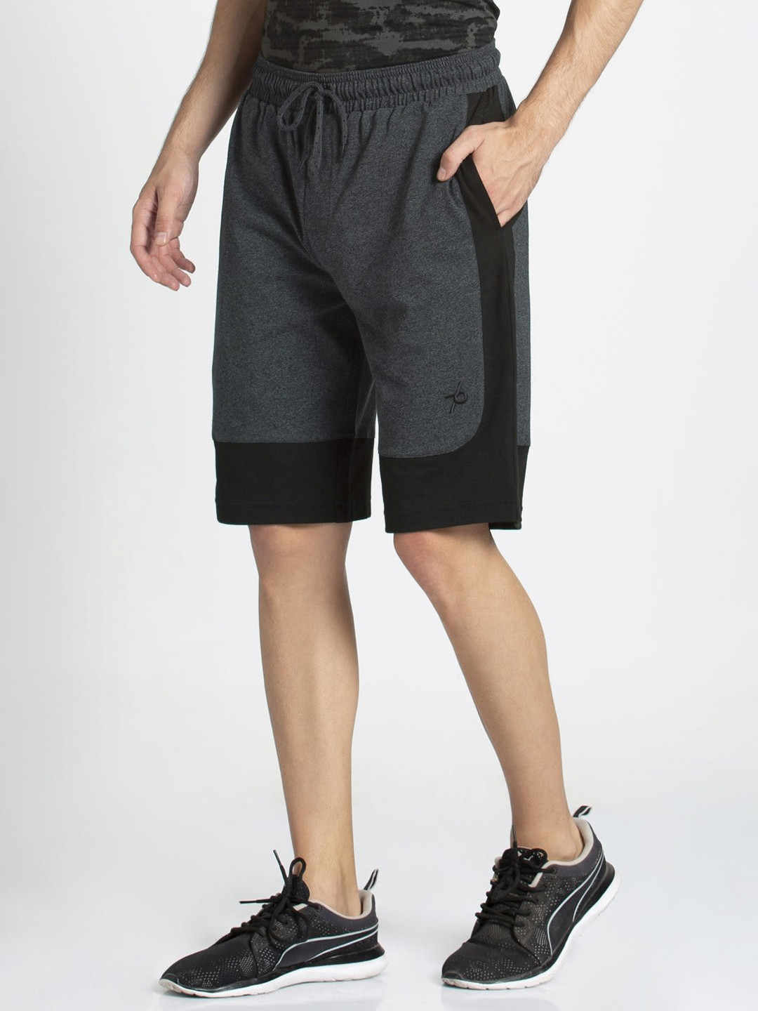 Buy Jockey Men Black Colourblocked Regular Fit Regular Shorts Shorts
