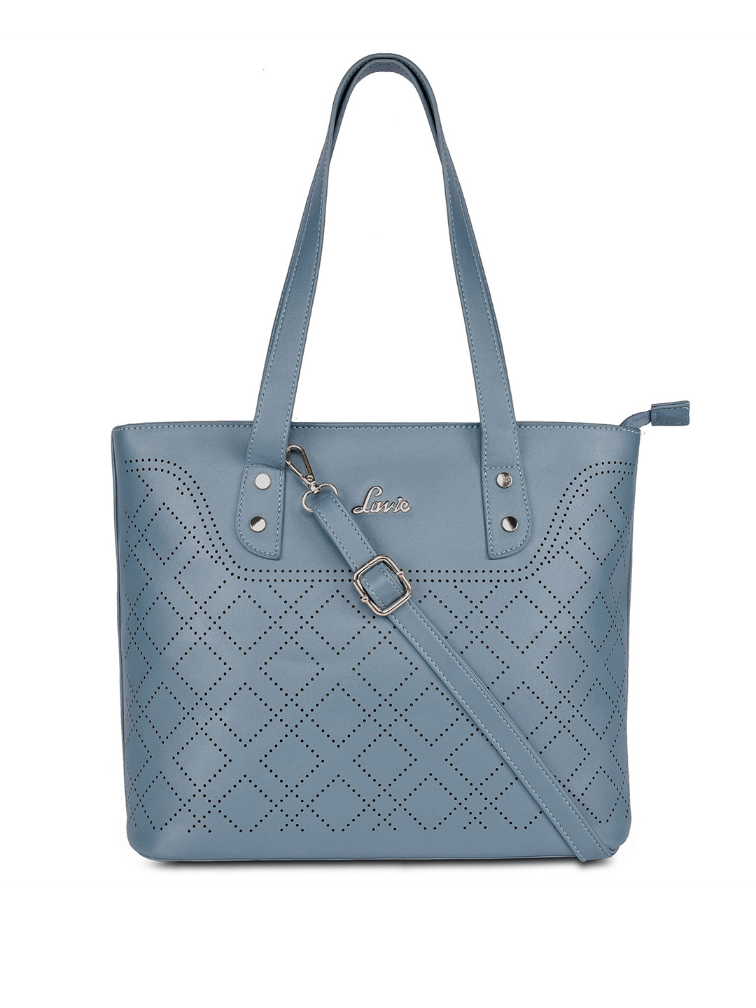 Buy Lavie Blue Textured Shoulder Bag Handbags for Women 11285072 Myntra