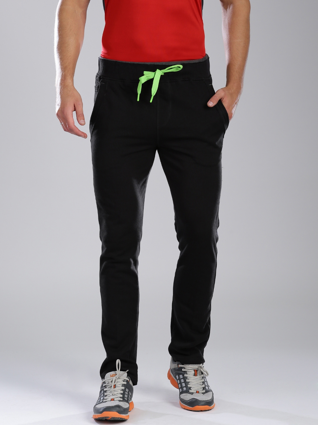 hrx black track pants