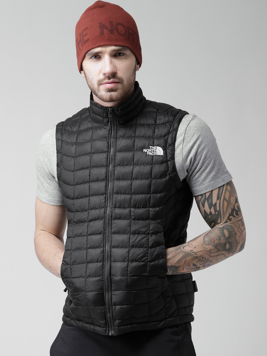 Buy The North Face Black Thermoball AP Asian Fit Sleeveless Jacket