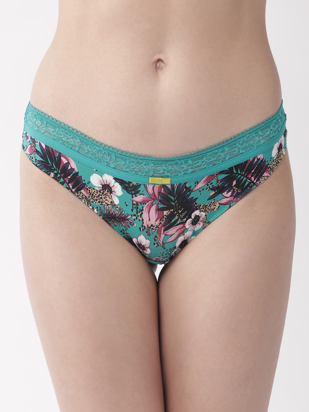 Buy Marks & Spencer Women Blue & Pink Printed Semi Sheer Bikini Briefs