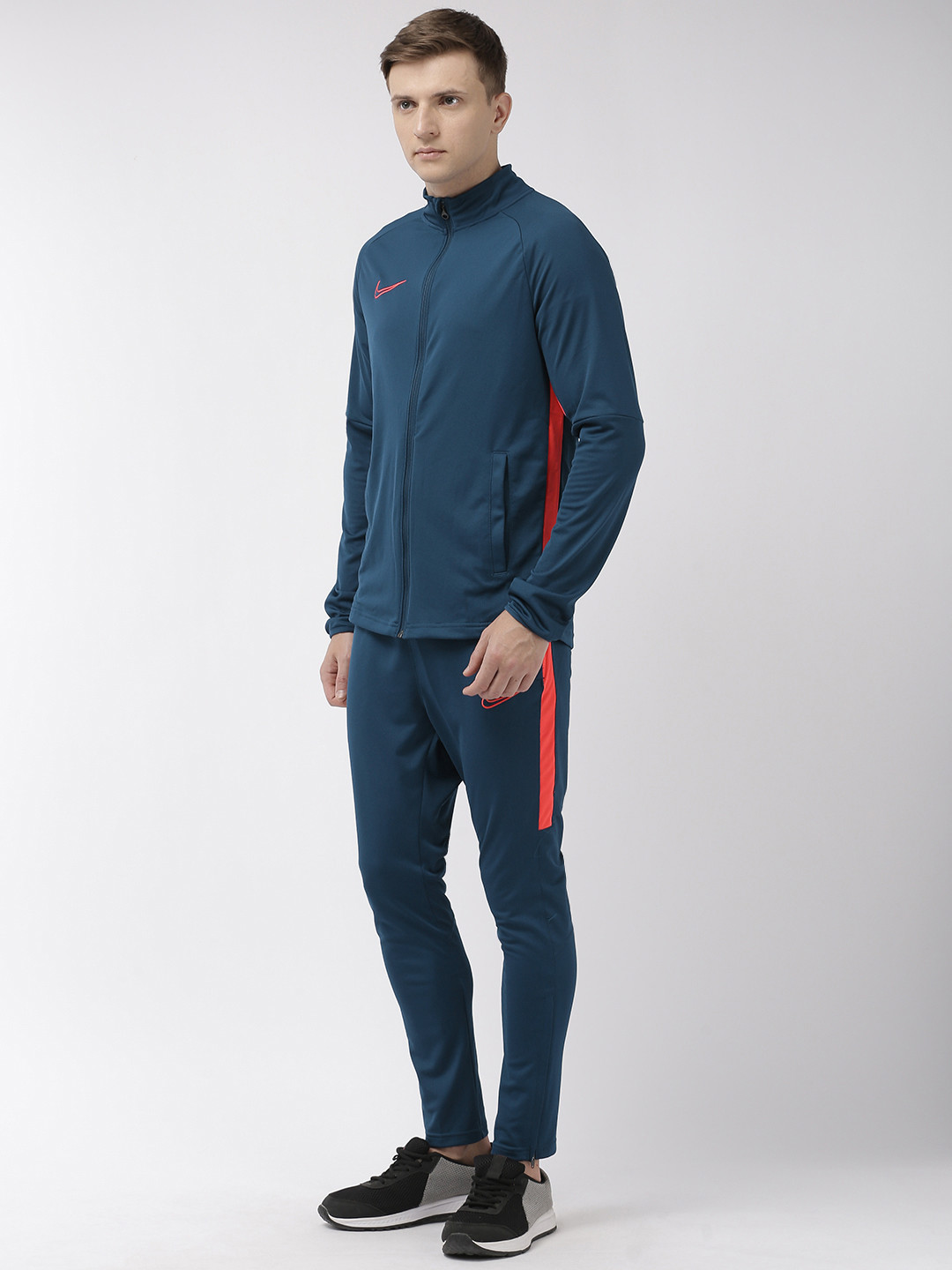 Buy Nike Men Blue Solid Regular Dri Fit Football Tracksuit Tracksuits