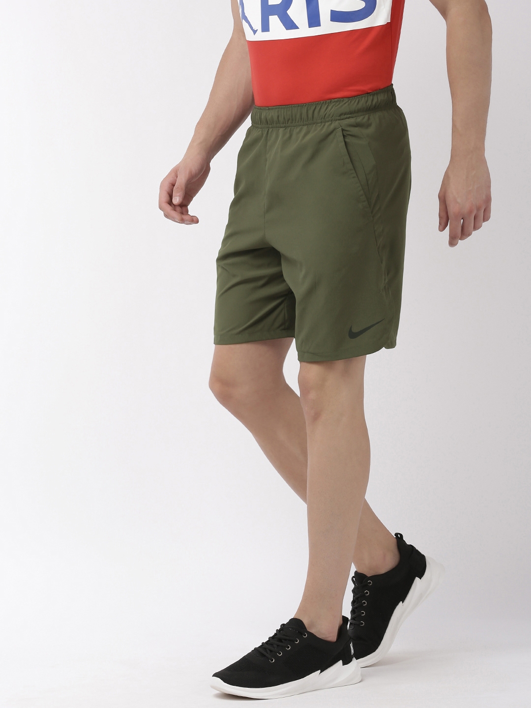 olive nike woven shorts