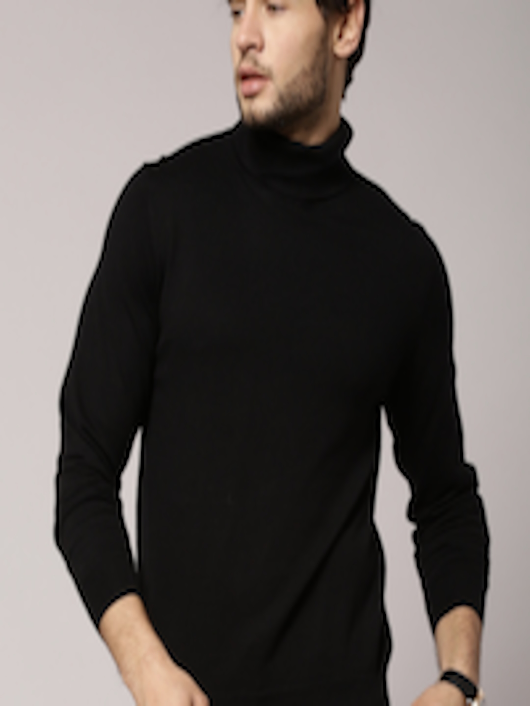 Buy Marks & Spencer Black Polo Neck Jumper - Sweaters for Men 1129331 ...
