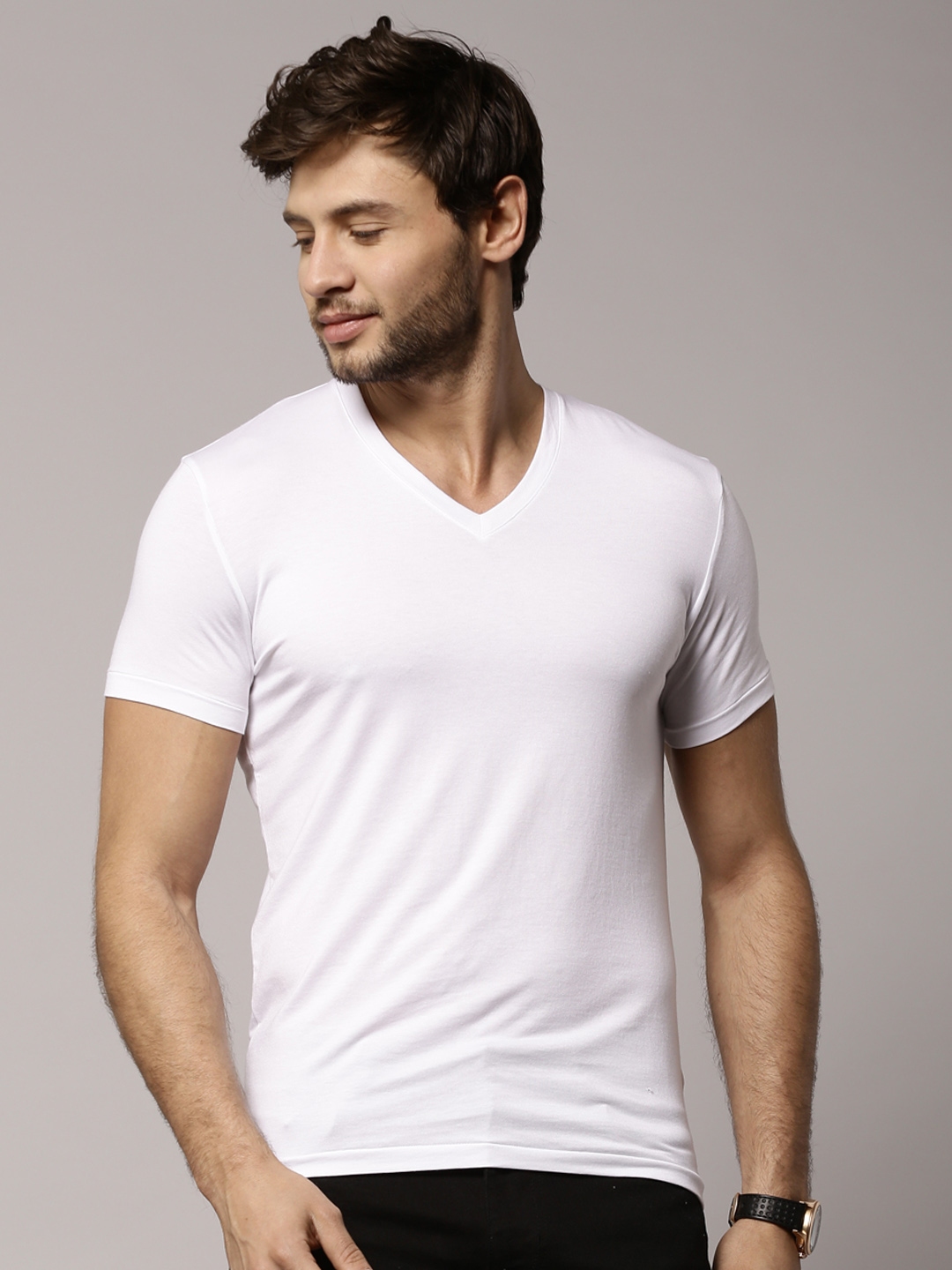 Buy Marks & Spencer David Gandy Stay Soft White T Shirt - Innerwear ...