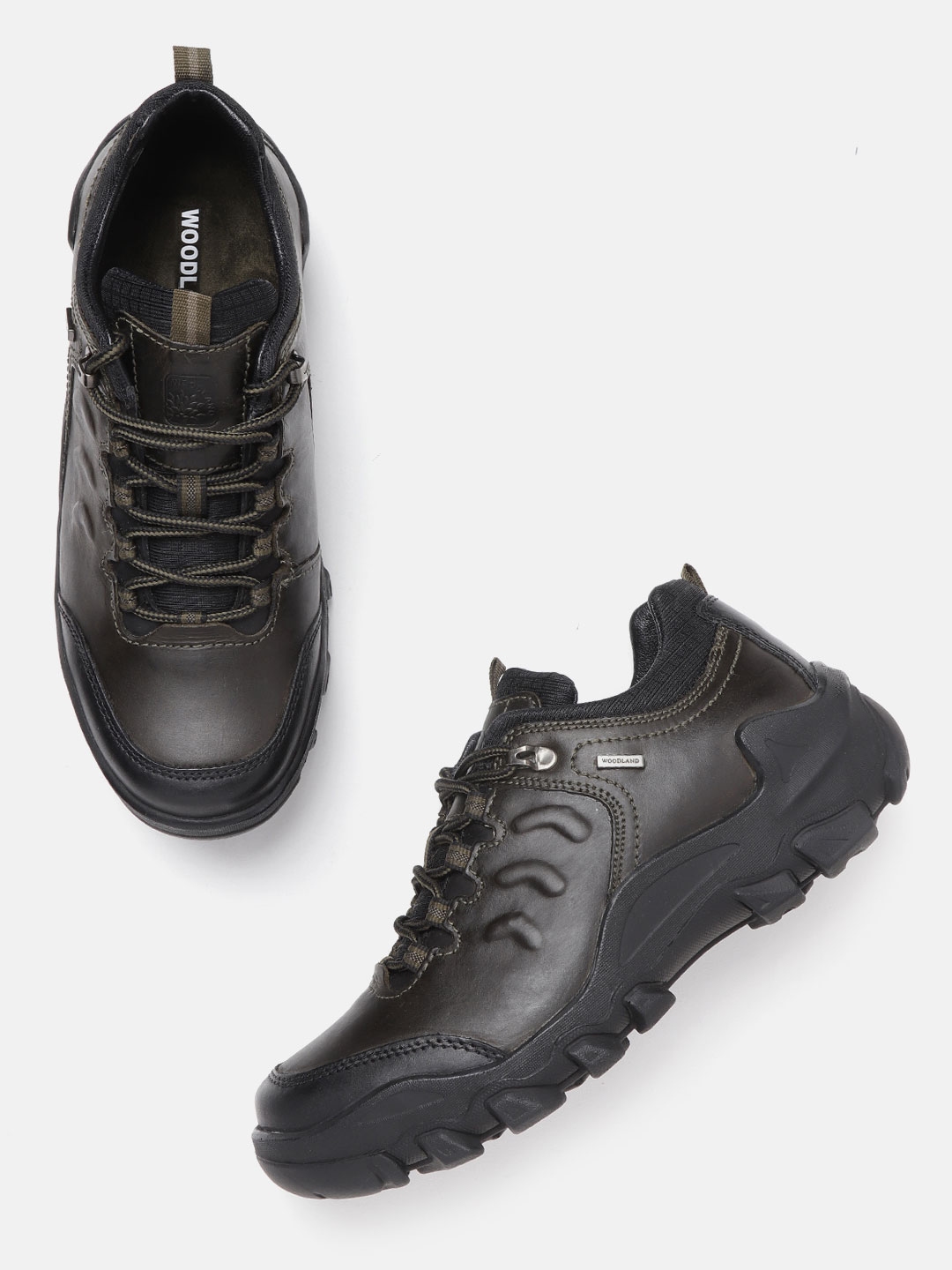 woodland olive green hiking shoes