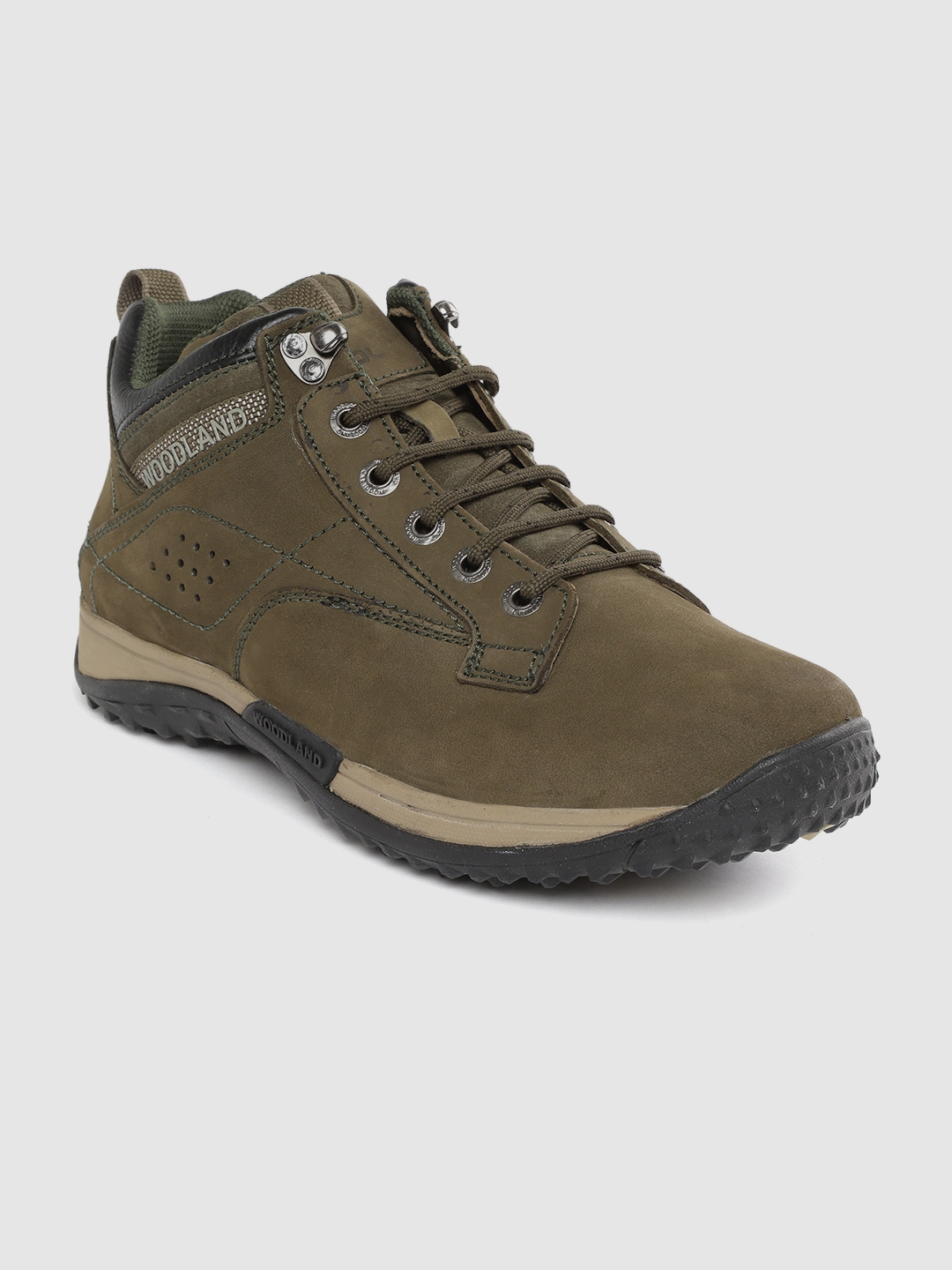 woodland olive green hiking shoes