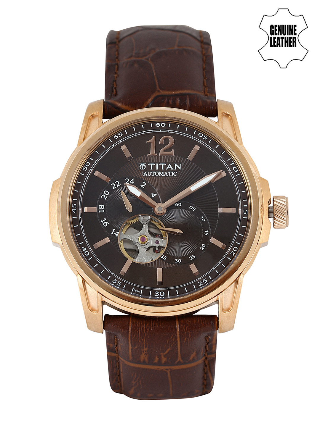 Buy Titan Men Brown Dial Automatic Watch 90034WL01J Watches for Men