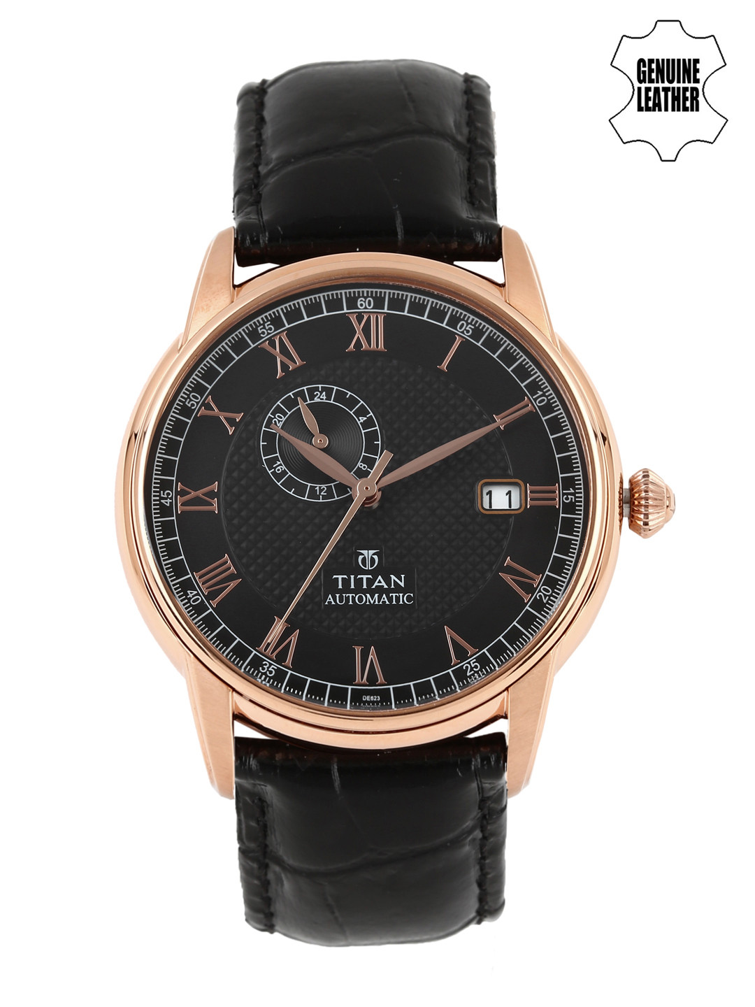 Buy Titan Automatic Men Black Dial Watch 90037WL01J Watches for Men