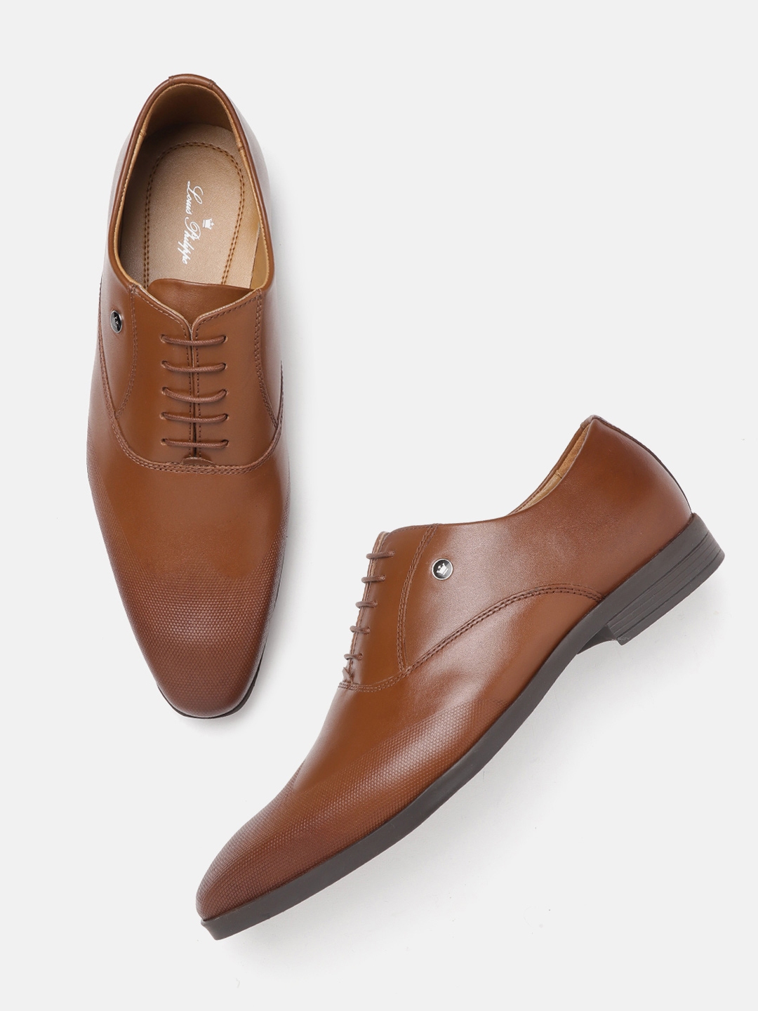 louis philippe tan shoes