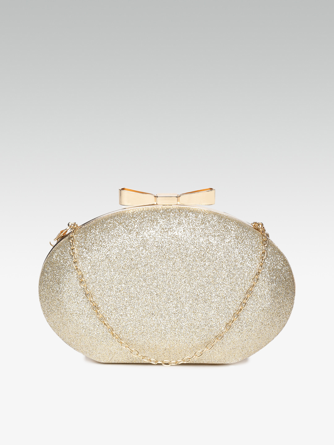 Buy 20Dresses Gold Toned Shimmer Box Clutch Clutches for Women