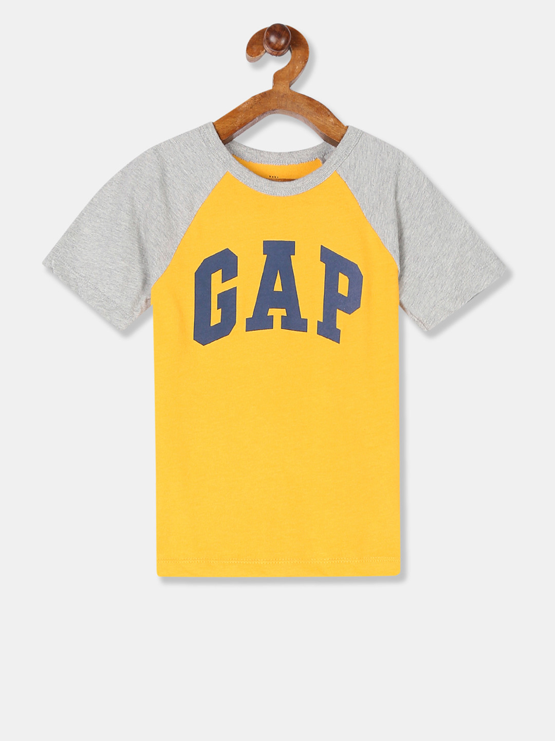 Buy GAP Toddler Boy Yellow & Blue Logo Raglan T Shirt Tshirts for