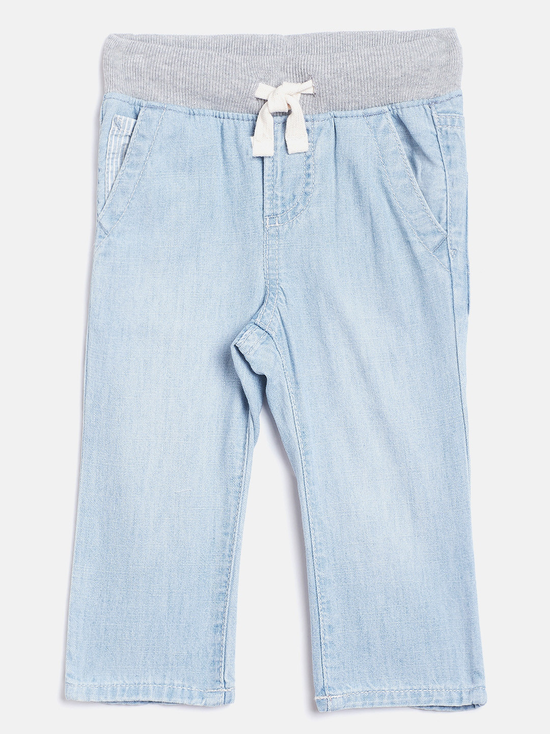 Buy GAP Boys Blue Slim Fit Faded Denim Trousers Trousers for Boys