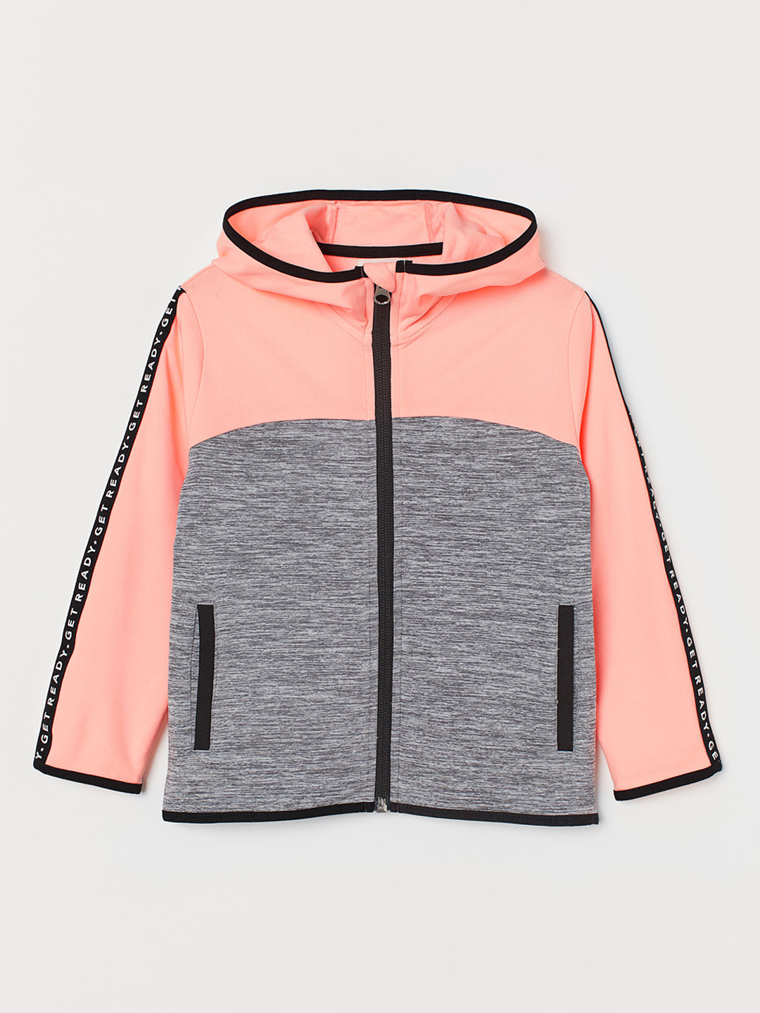 Buy H&M Girls Pink Hooded Sports Jacket Jackets for Girls 11319190