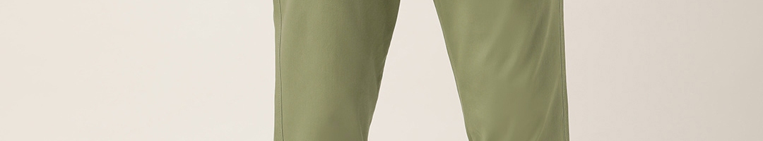 Buy United Colors Of Benetton Men Green Slim Fit Solid Chinos ...