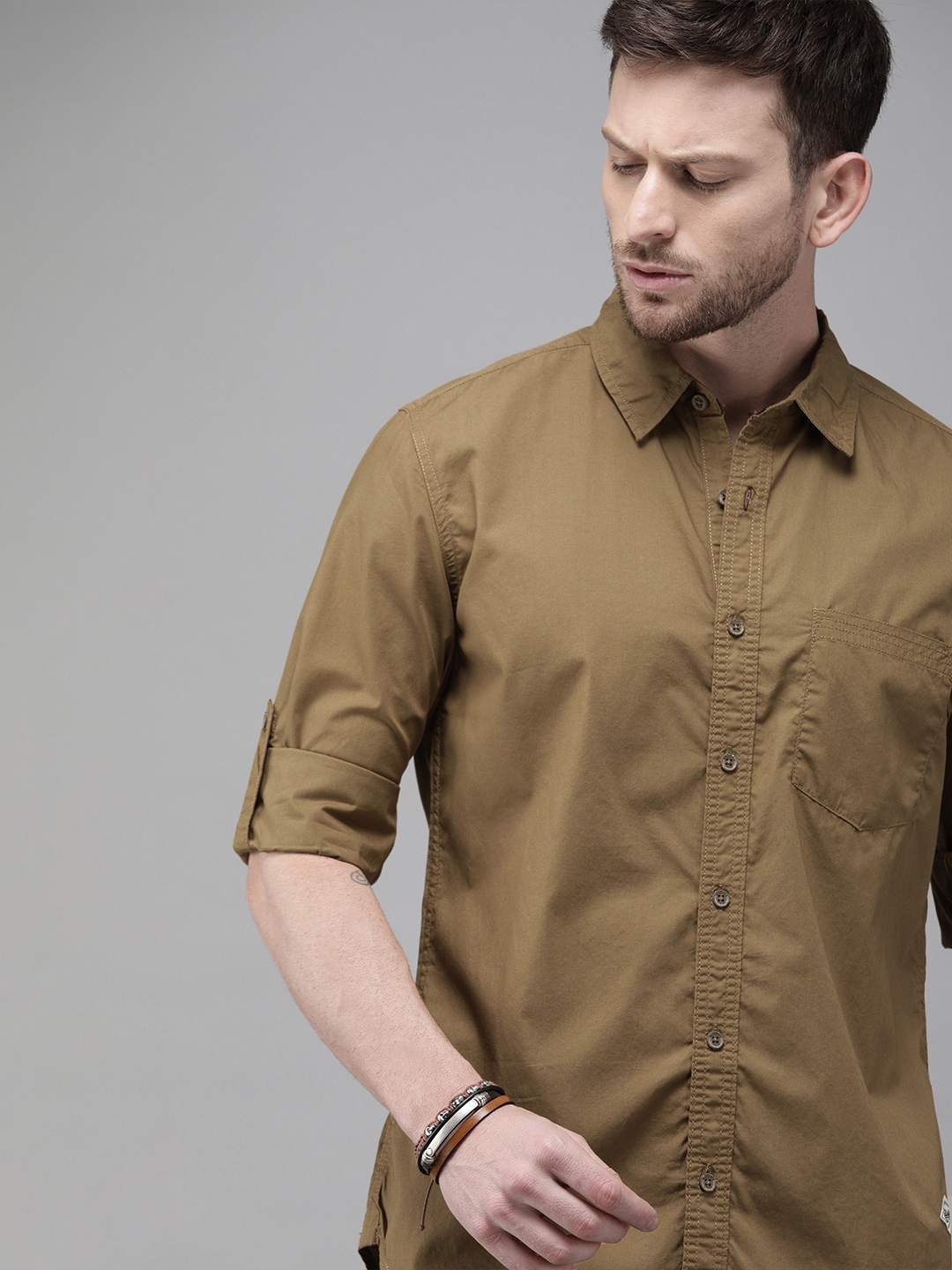roadster khaki shirt