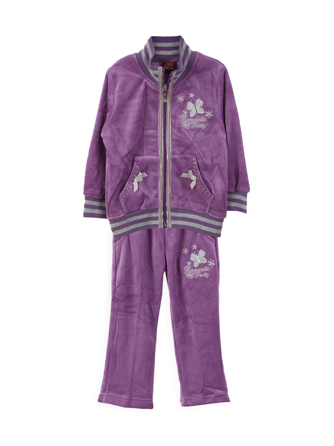 pink and purple tracksuit
