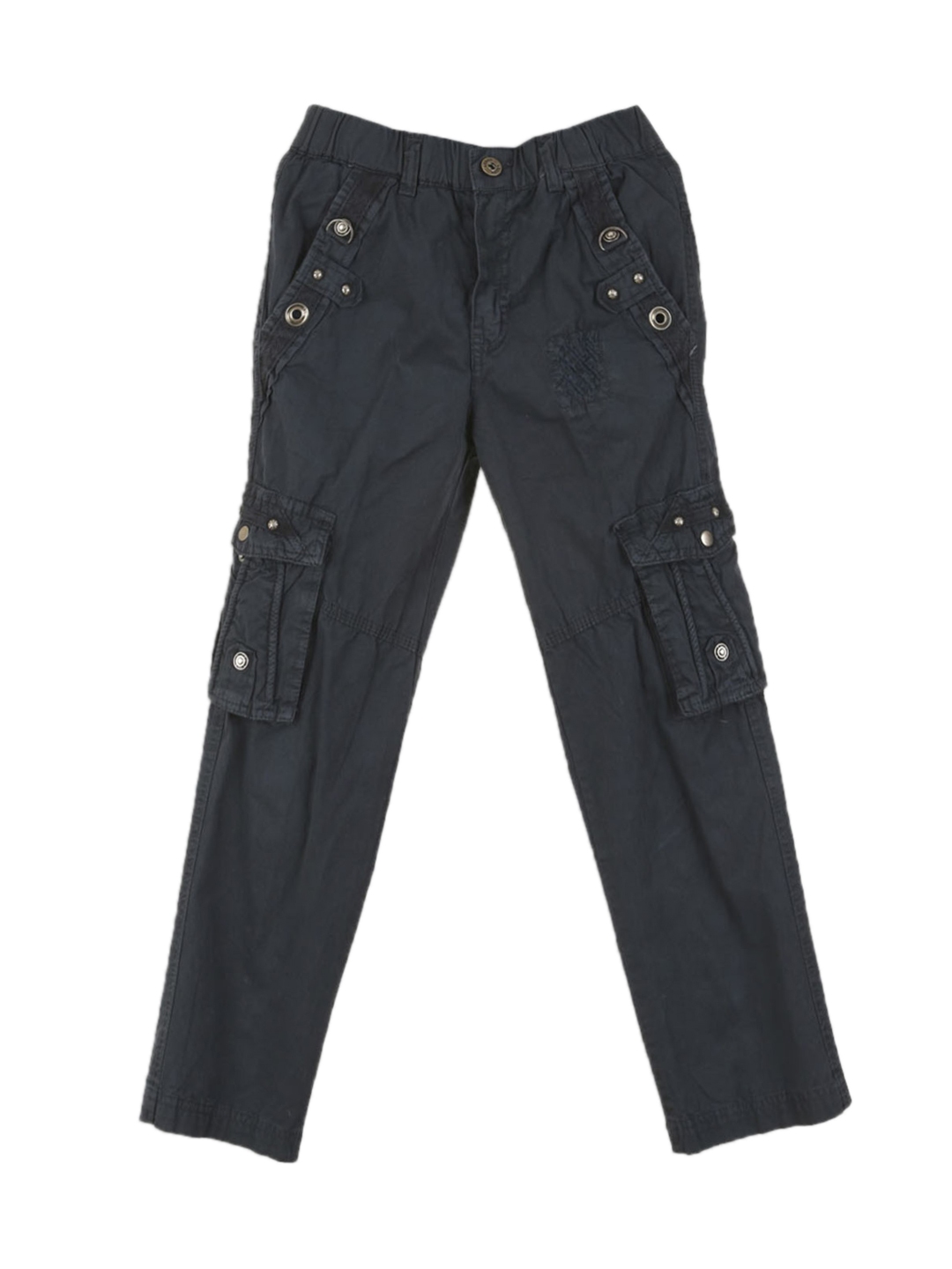 boys navy cargo trousers