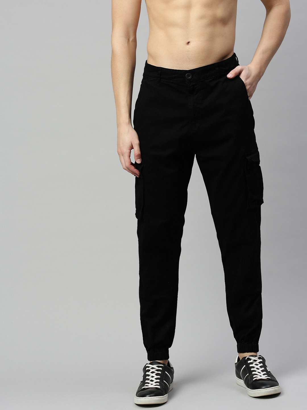 solid cargo joggers