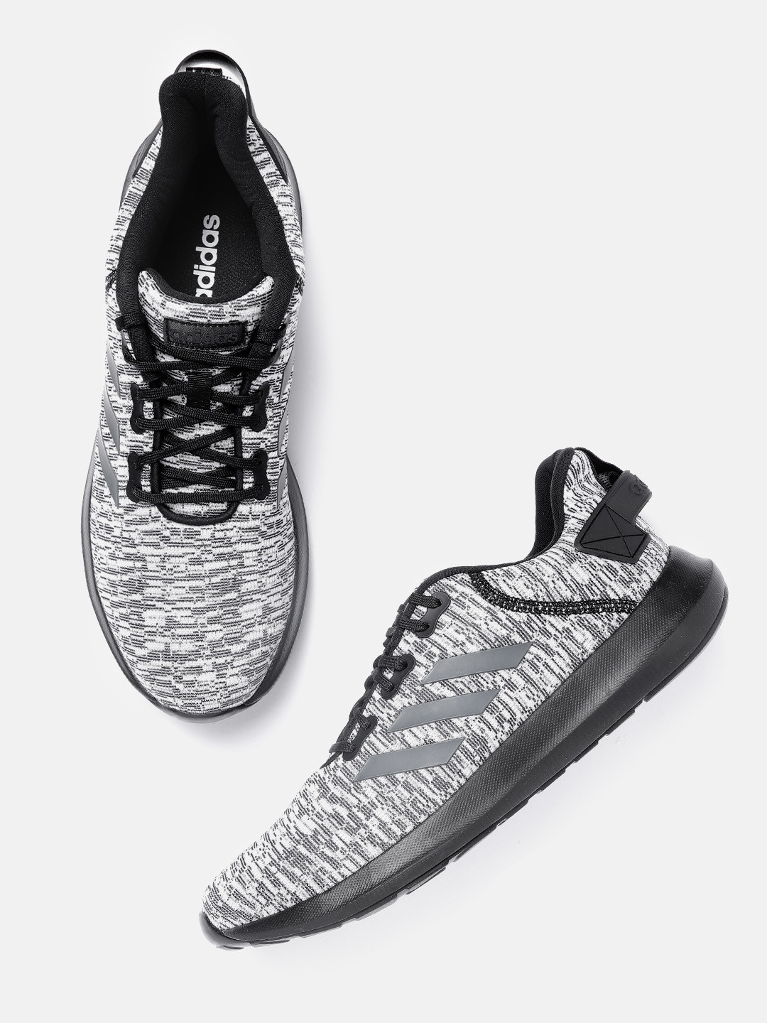 Buy ADIDAS Men Black & Grey Zeta 2.0 Woven Design Running Shoes - Sports Shoes for Men 11352082 