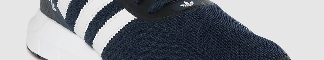 Buy ADIDAS Originals Men Navy Blue Woven Design Swift Run RF Sneakers ...