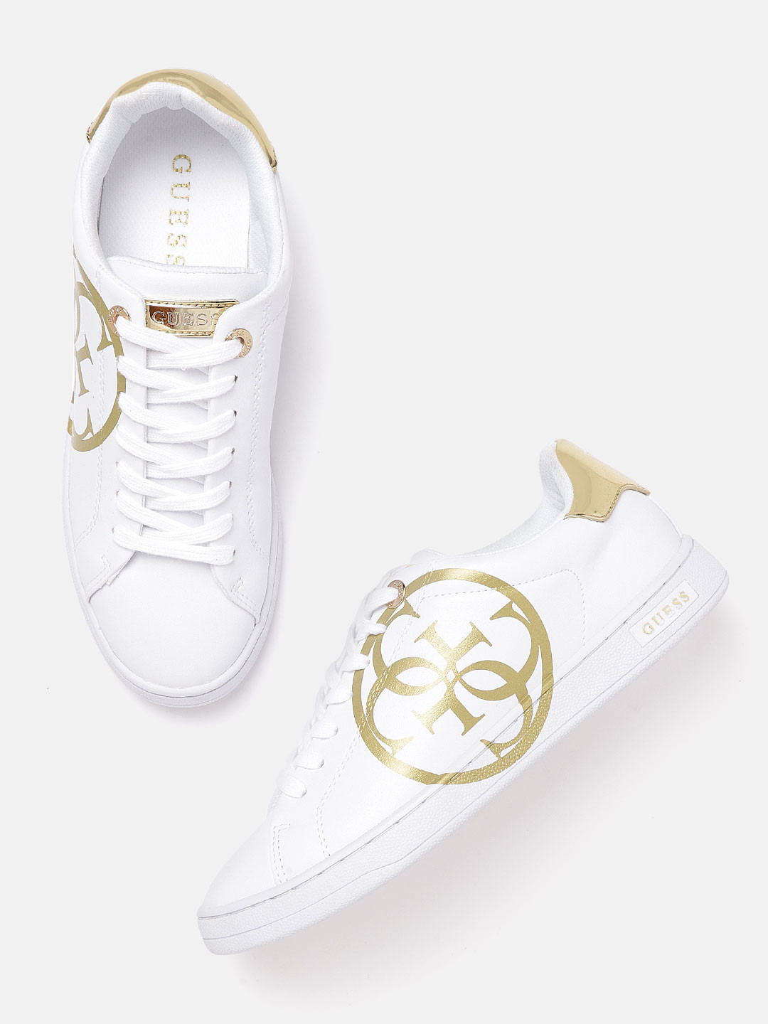 guess white shoes womens