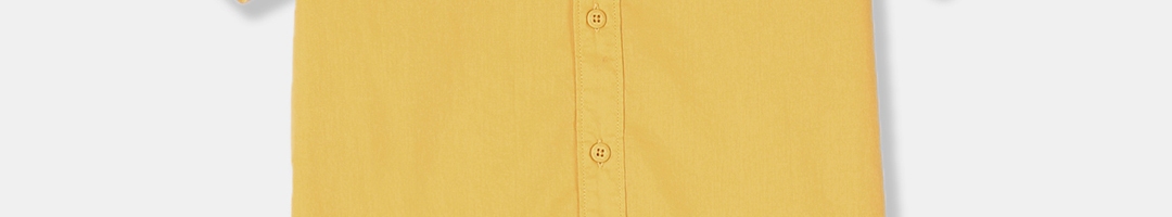 Buy U.S. Polo Assn. Kids Boys Yellow Regular Fit Solid Casual Shirt ...