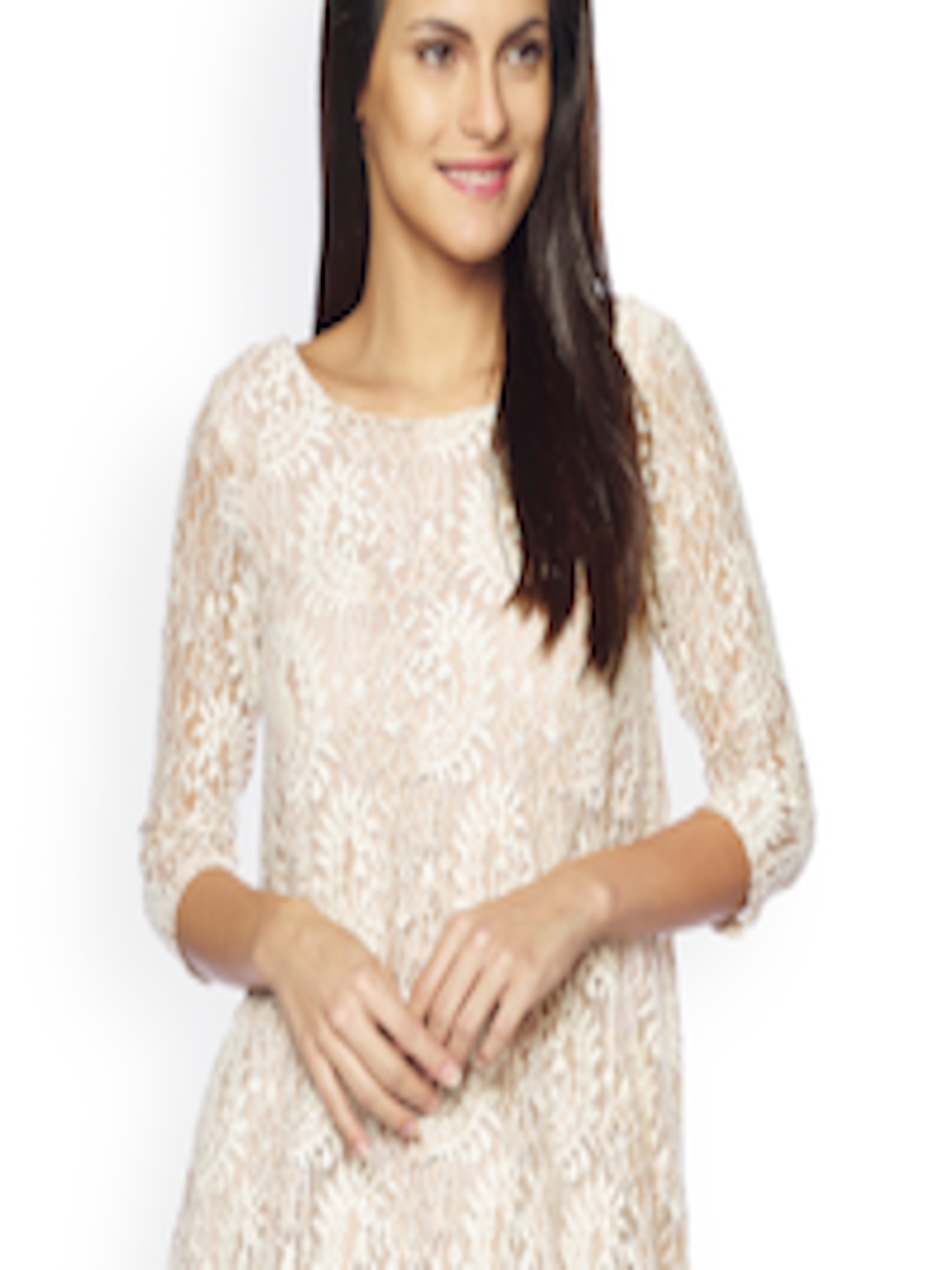 Buy AND Off White Lace Top - Tops for Women 1135647 | Myntra
