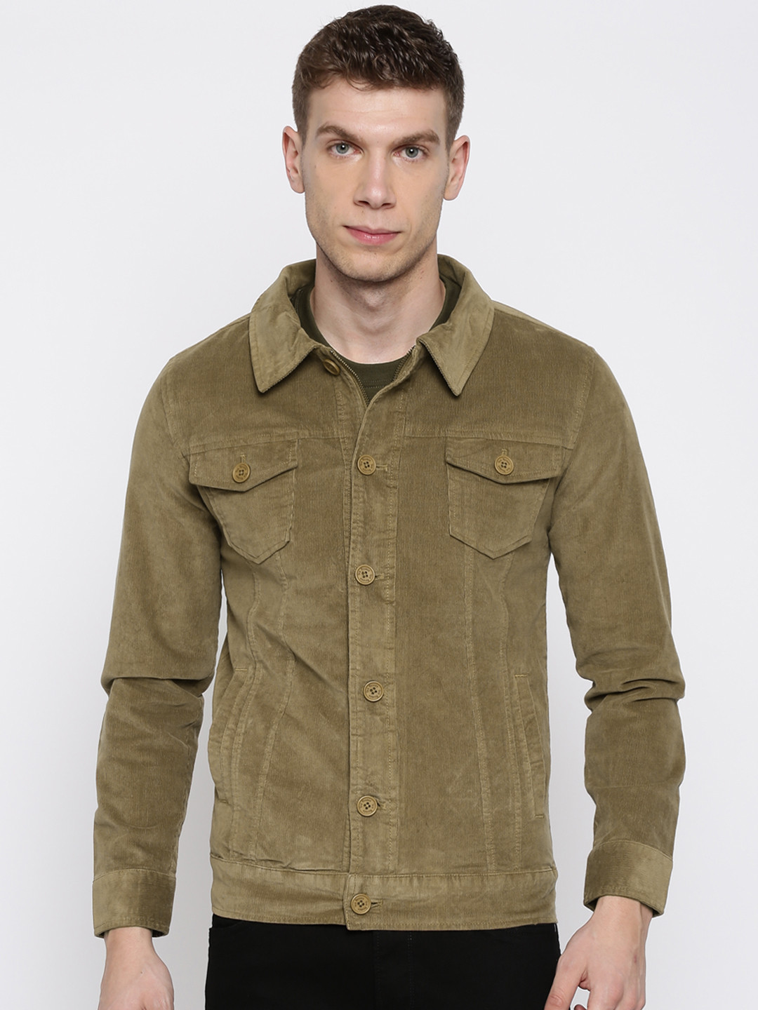 Buy Van Heusen Sport Men Khaki Solid Tailored Jacket Jackets for Men 1136745 Myntra