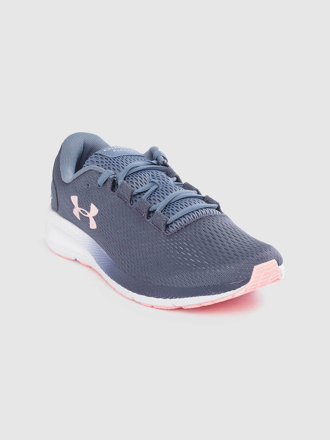 Buy UNDER ARMOUR Women Teal Blue Woven Design Charged Pursuit 2 Running Shoes Sports Shoes for