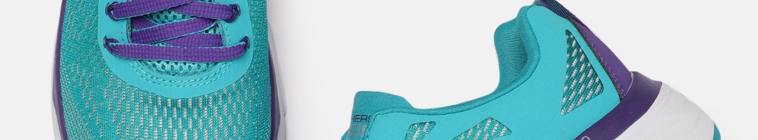 Buy Skechers Women Turquoise Blue MAX CUSHIONING ELITE SPARK Running ...