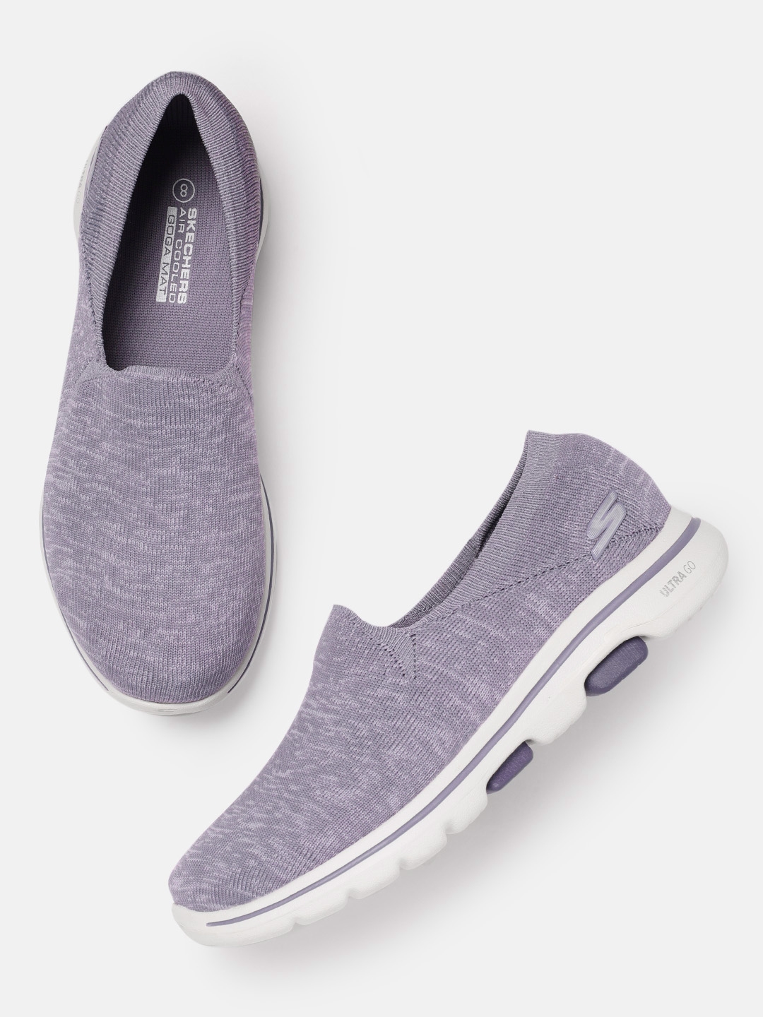 Buy Skechers Women Purple GO WALK 5 PERFECT Walking Shoes - Sports ...