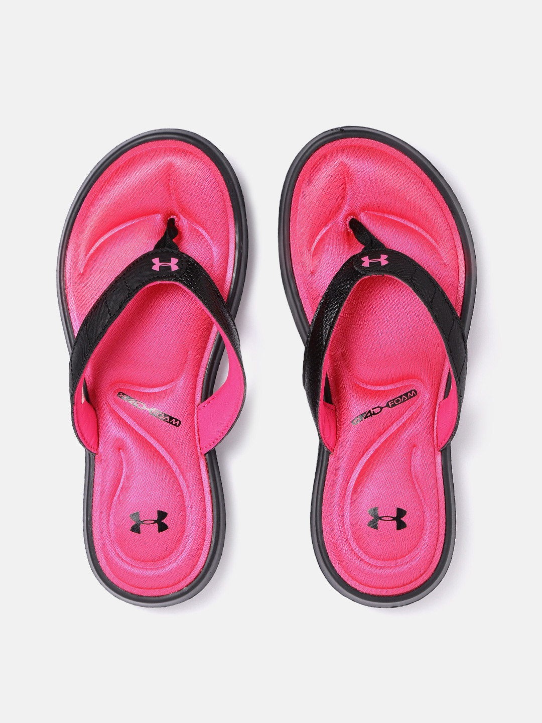Buy UNDER ARMOUR Women Black Solid Marbella Vll T Flip Flops Flip