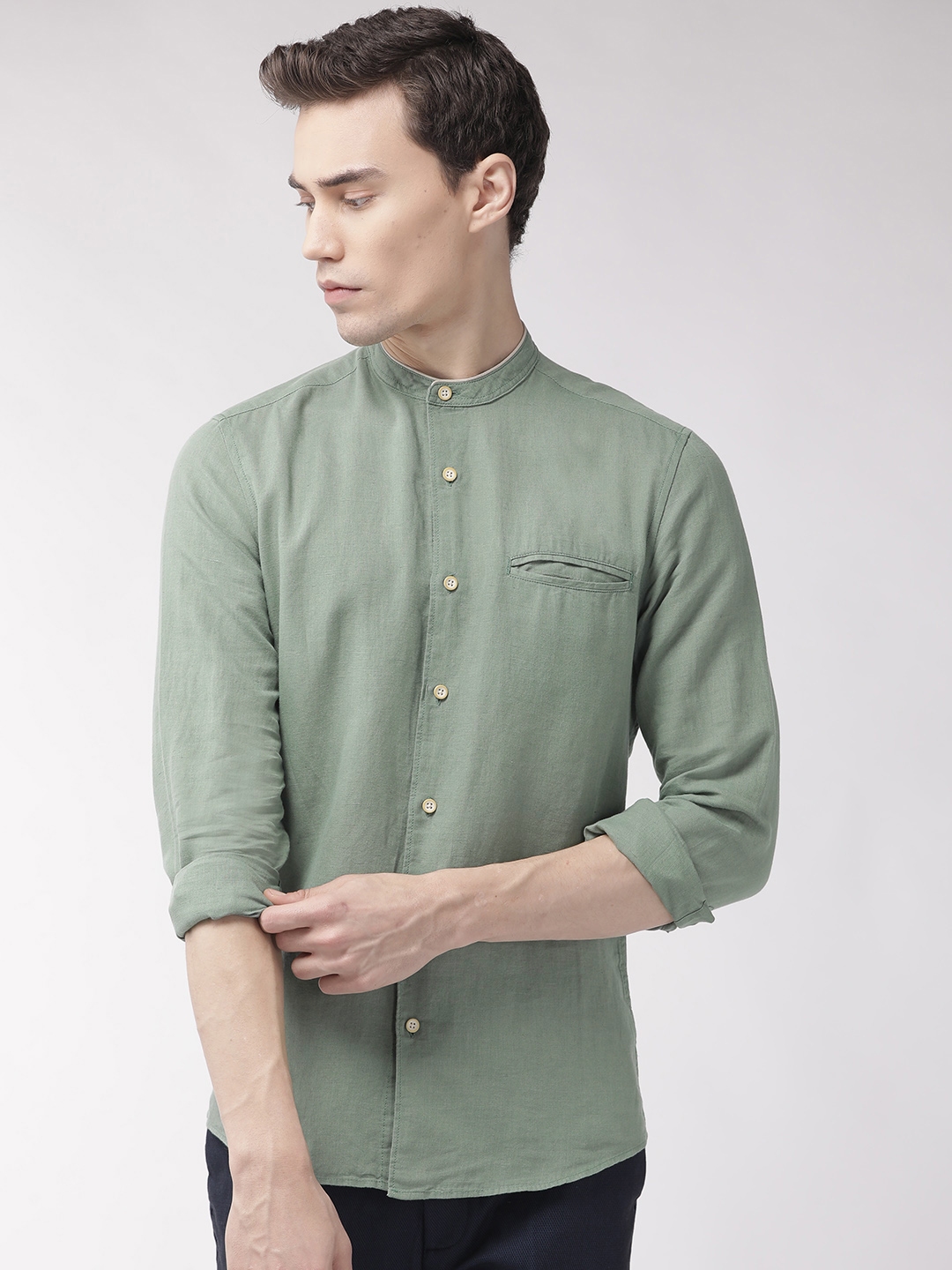 marks and spencer green t shirt