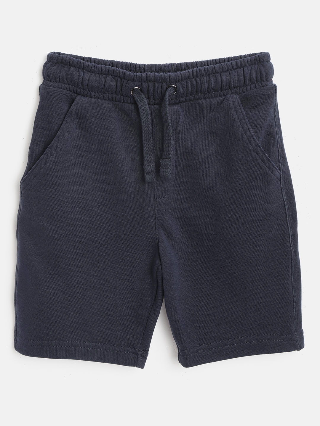 Buy Marks & Spencer Boys Navy Blue Solid Regular Fit Shorts - Shorts ...