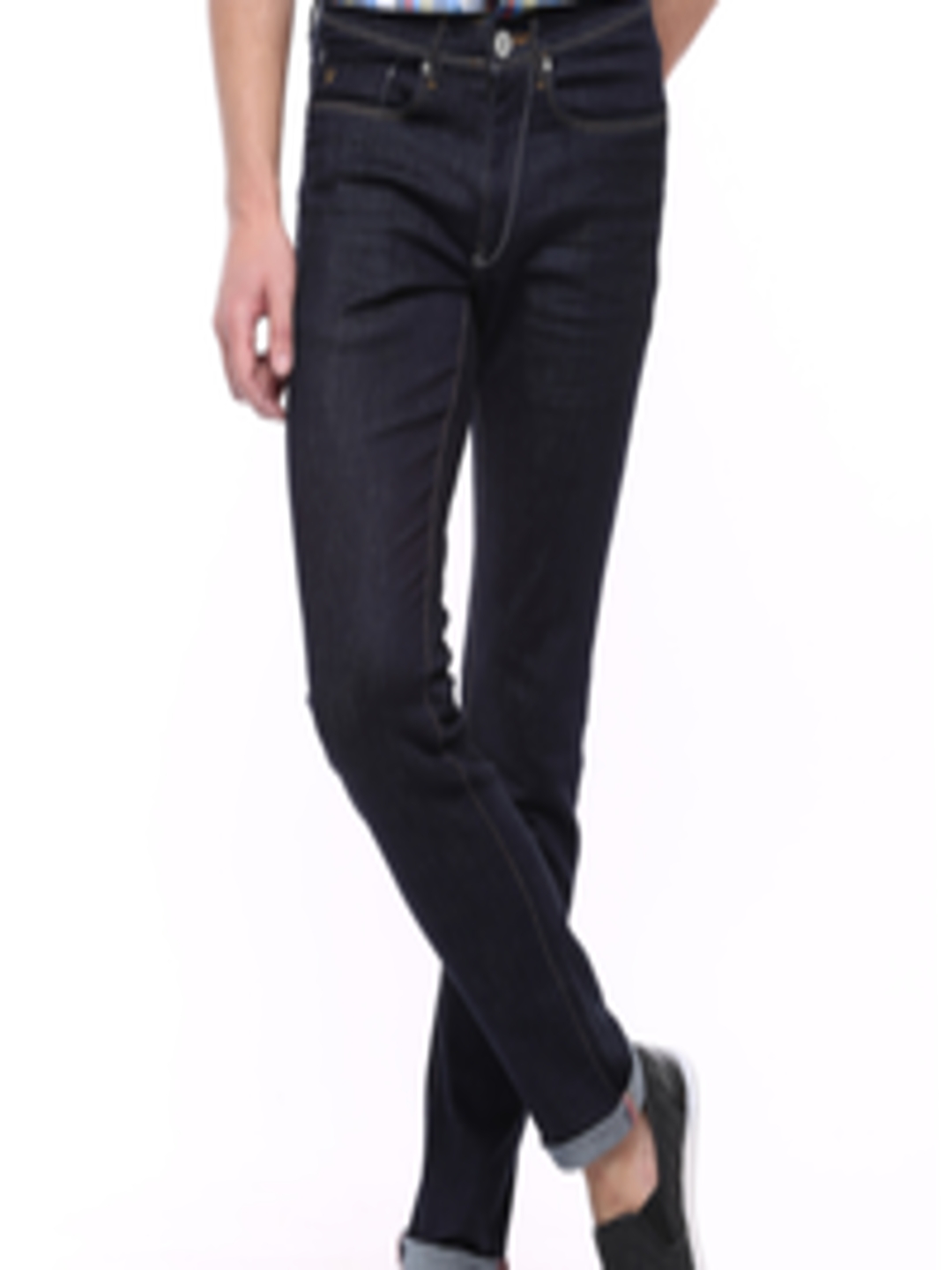 Buy Allen Solly Navy Comfy Tapered Fit Jeans - Jeans for Men 1138976 ...