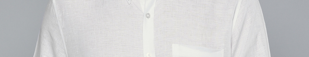 Buy Louis Philippe Men White Slim Fit Solid Linen Formal Shirt - Shirts for Men 11390872 | Myntra