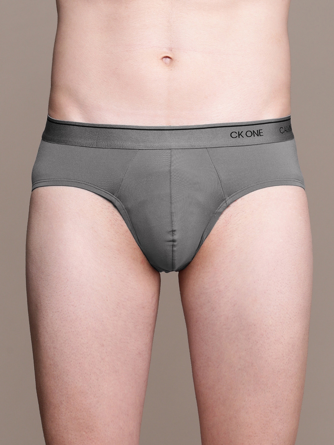 Buy Calvin Klein Underwear Men Grey Solid Briefs NB22245GS ...