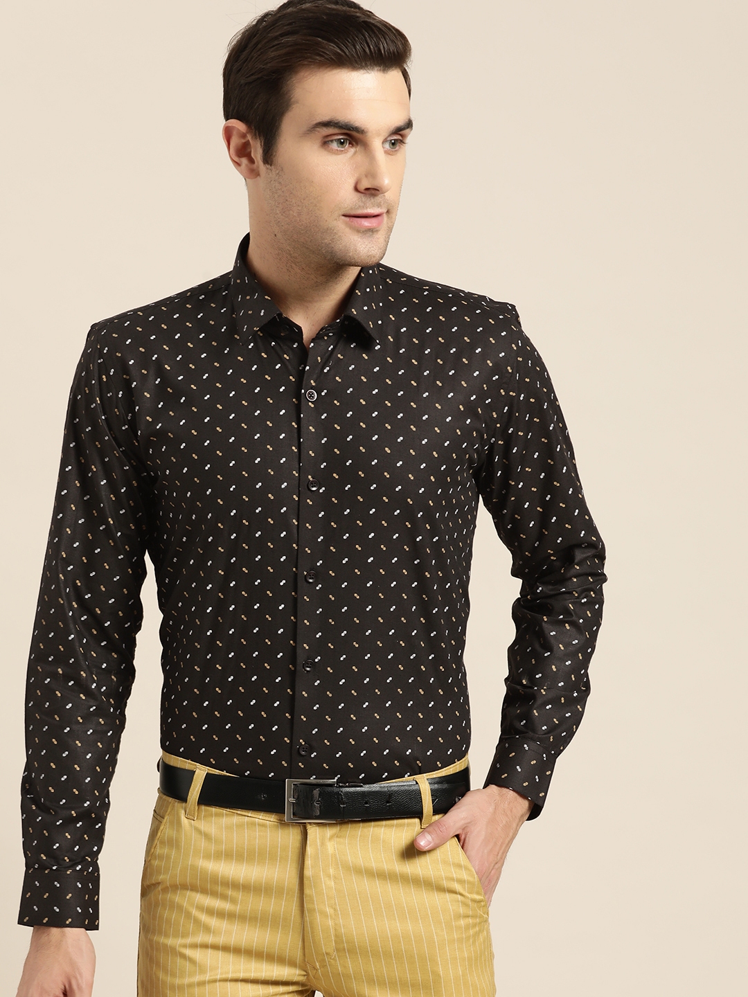 black white lining shirt