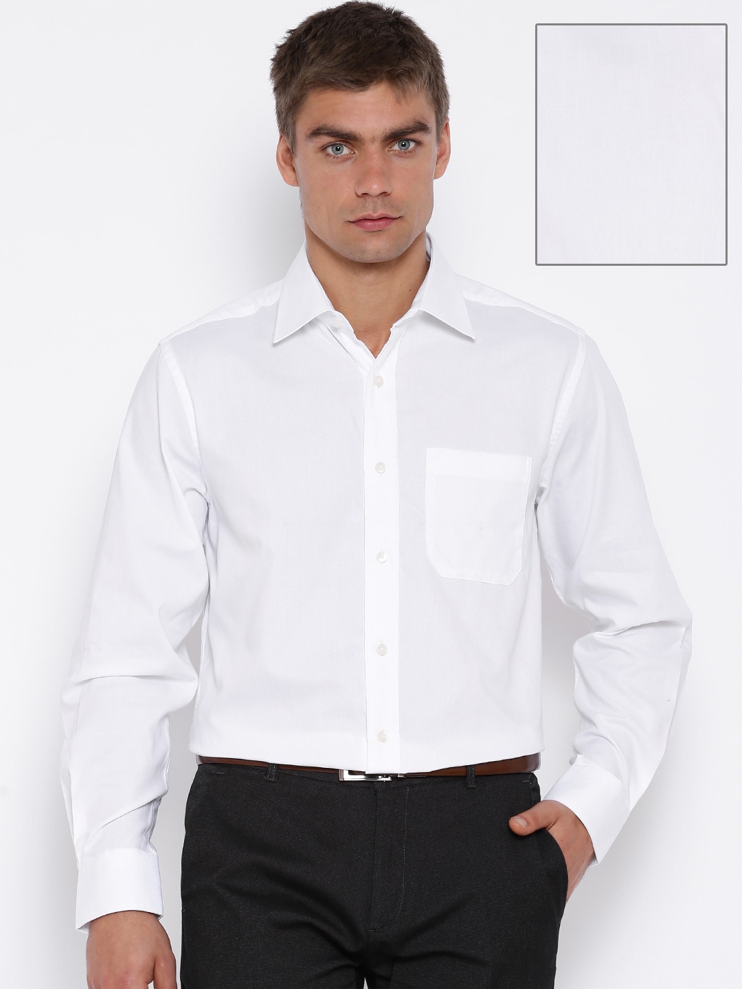 Buy CODE By Lifestyle White Formal Shirt - Shirts for Men 1140457 | Myntra