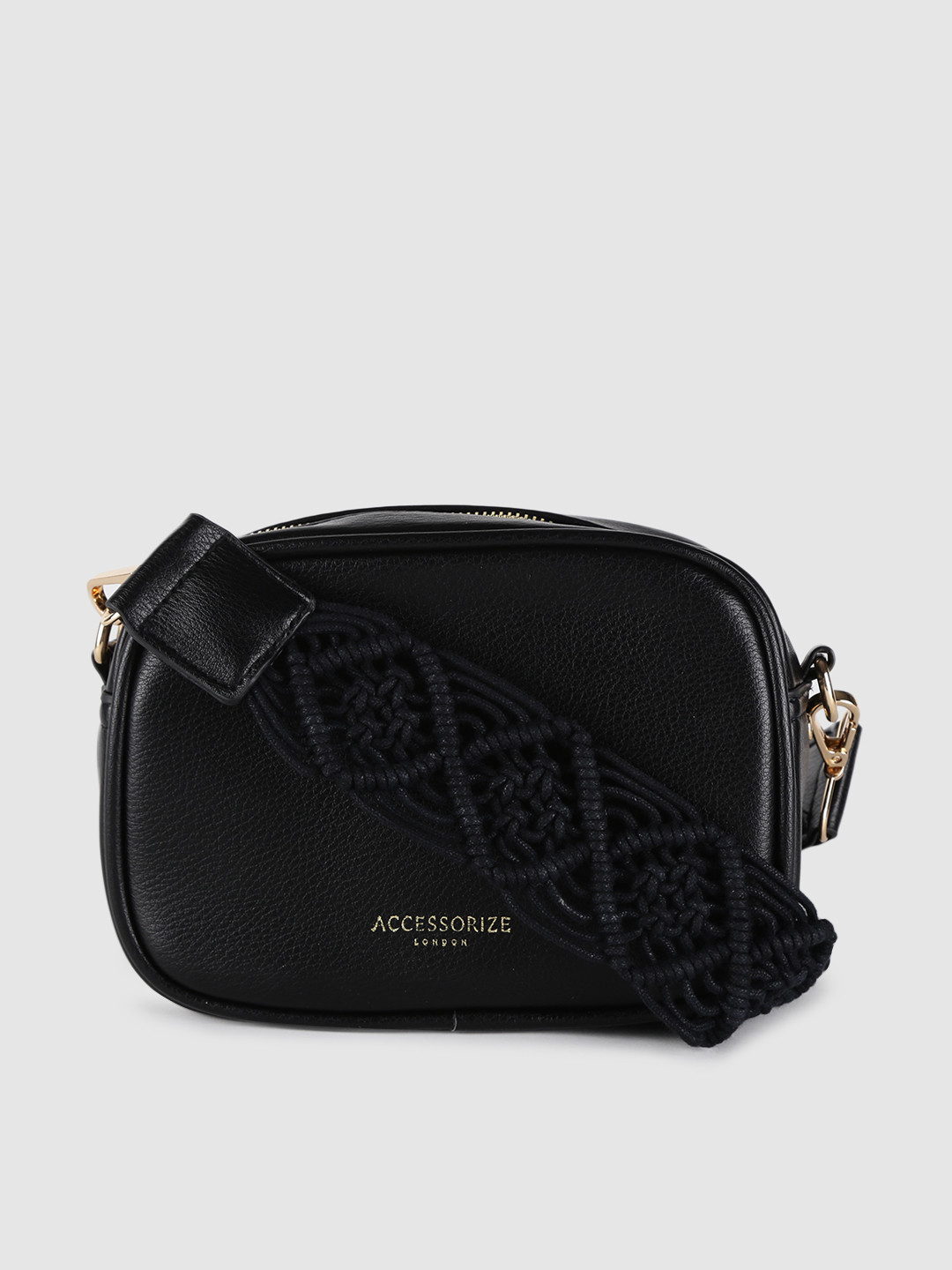 Buy Accessorize Black Solid Sling Bag Handbags for Women 11405410 Myntra