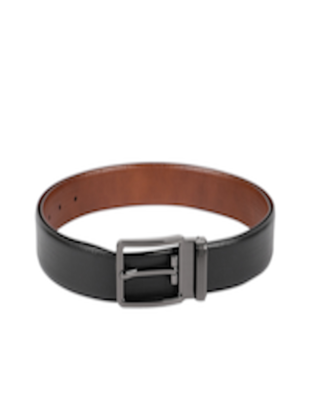 Buy Louis Philippe Men Black & Brown Textured Reversible Leather Belt - Belts for Men 11405678 ...