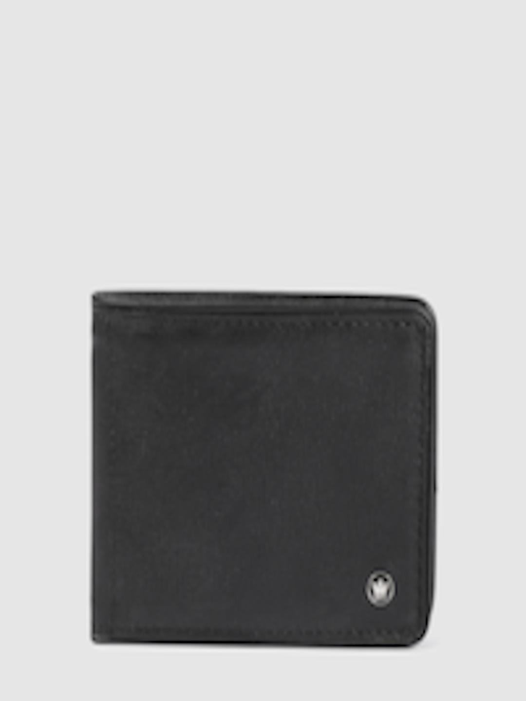 Buy Louis Philippe Men Black Solid Two Fold Leather Wallet - Wallets for Men 11405746 | Myntra