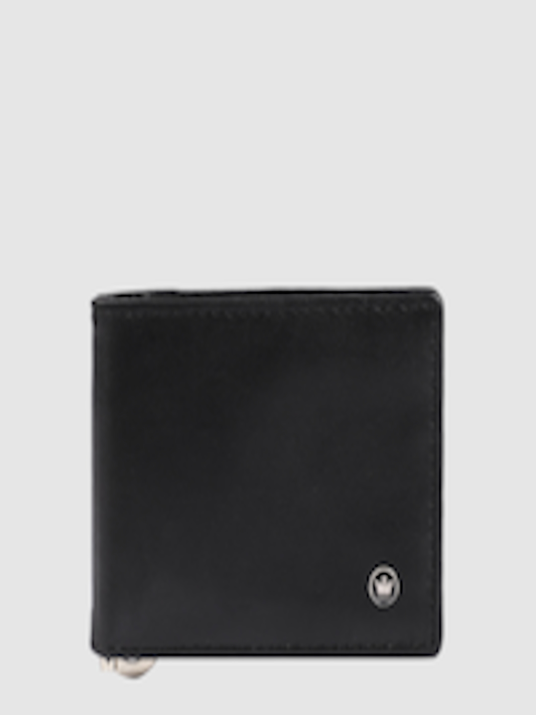 Buy Louis Philippe Men Black Solid Leather Money Clip - Wallets for Men 11405750 | Myntra