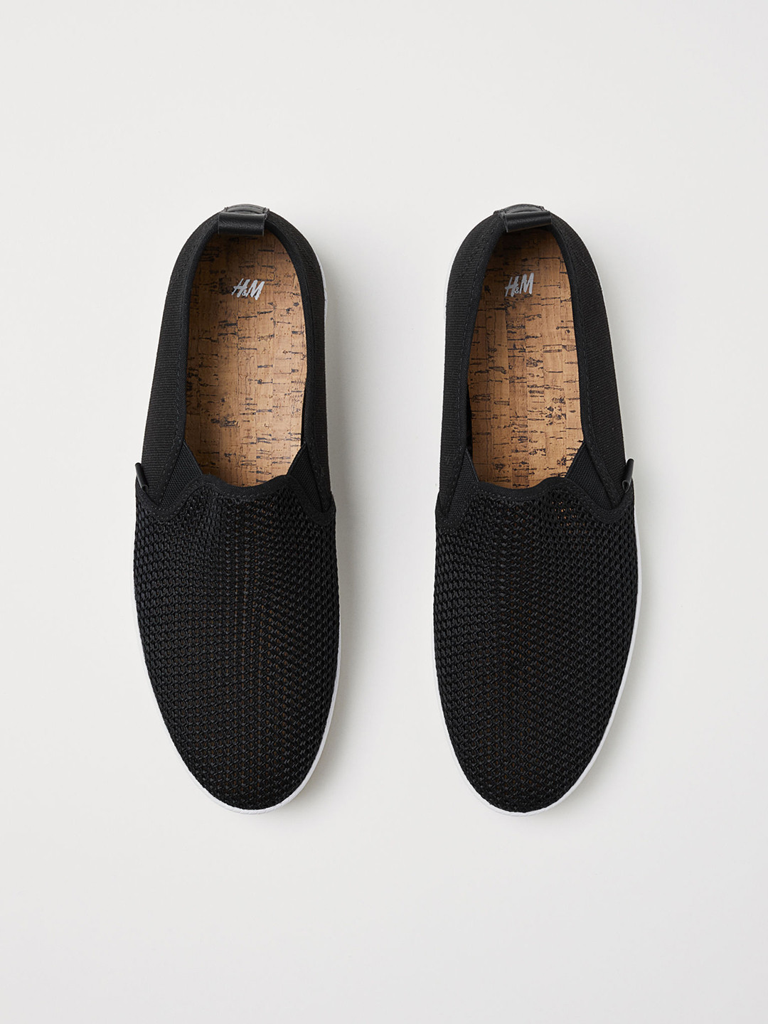 Buy H&M Men Black Printed Slip On Trainers Casual Shoes for Men