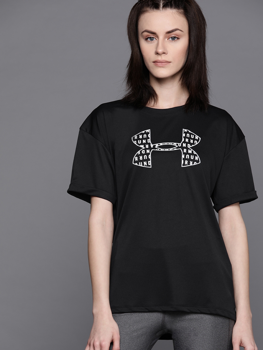 under armour t shirts black and white